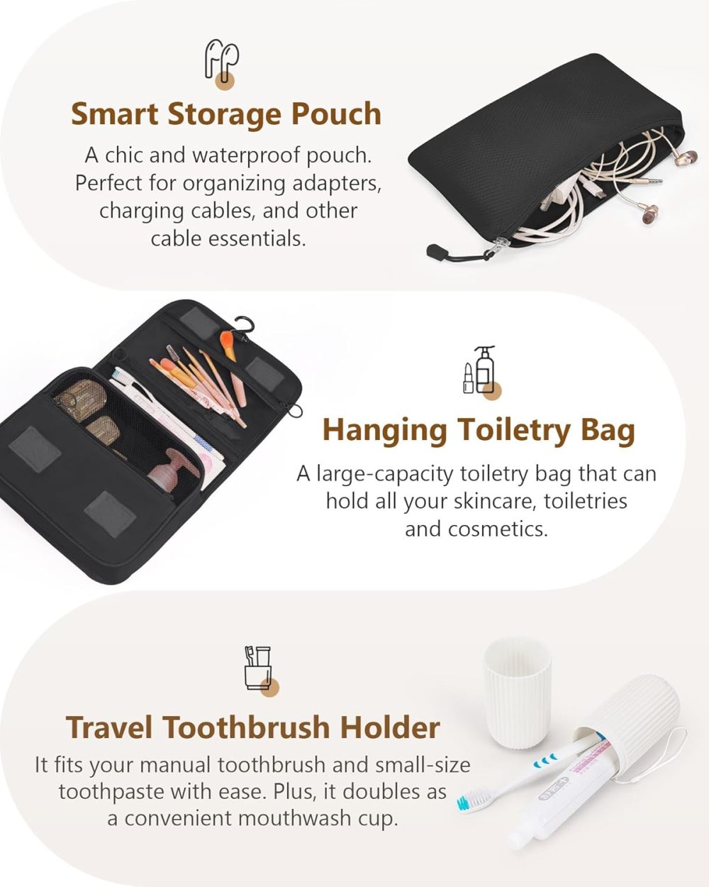 Compression Packing Cubes 10 Sets, Packing Organizers, Extensible Suitcase Organiser Bags, Travel Organizer Cubes for Travel Essentials Black - Image 6